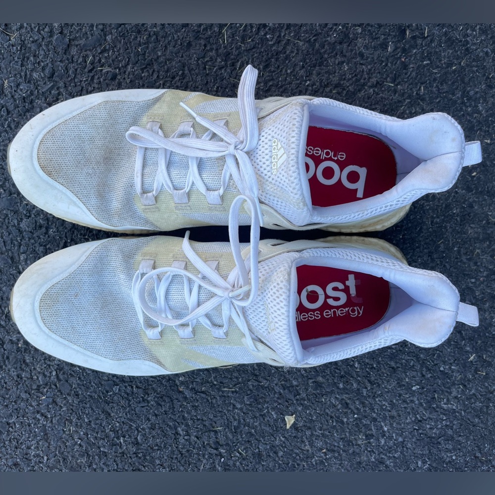 Adidas Boost golf shoes. White. Lots of life left! Very light and comfortable!
